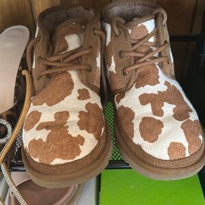 UGG Cow Print Booties